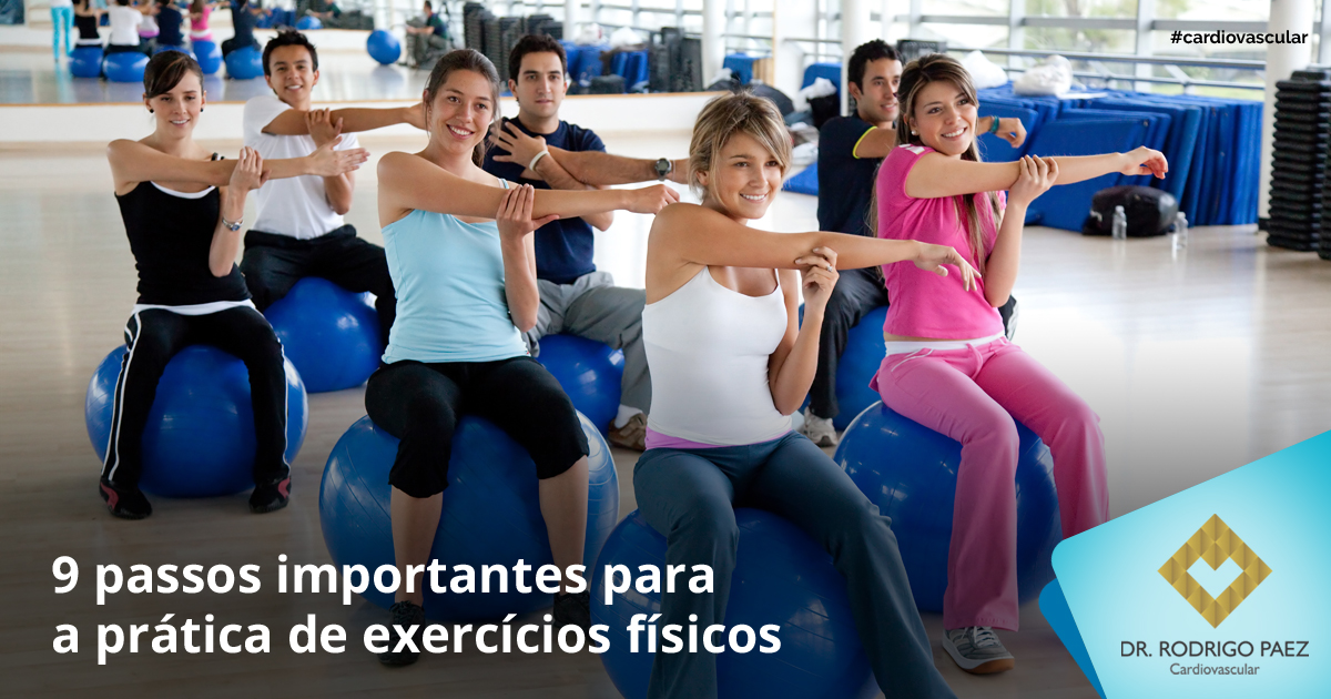 9 passos importantes para a prática de exercícios físicos.